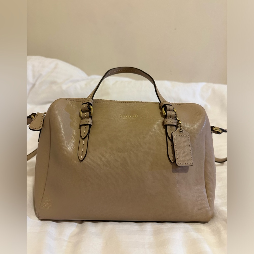Coach beige purse